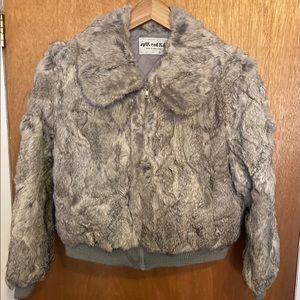 Vintage rabbit fur jacket